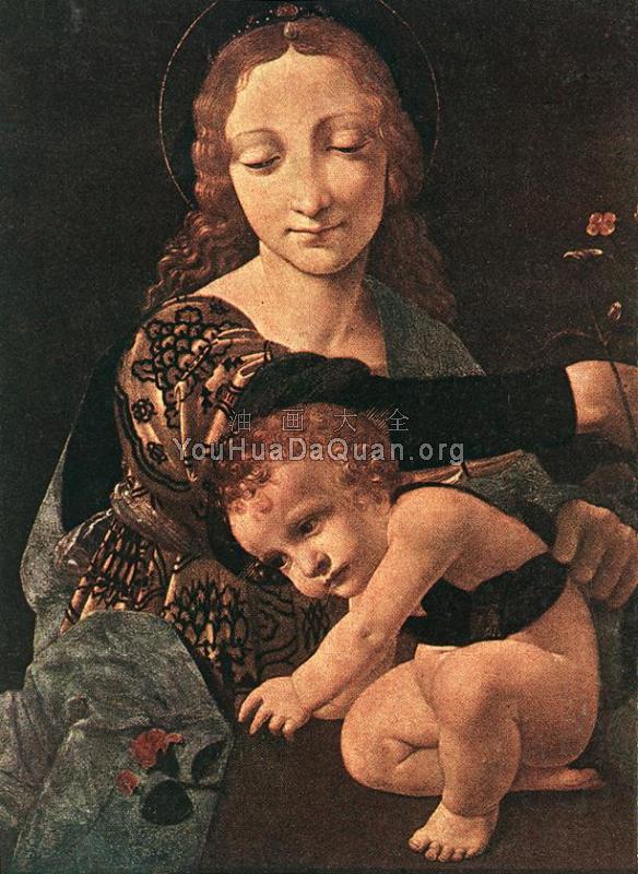 Virgin and Child with a Flower Vase - 乔瓦尼·安东尼奥·博塔费奥